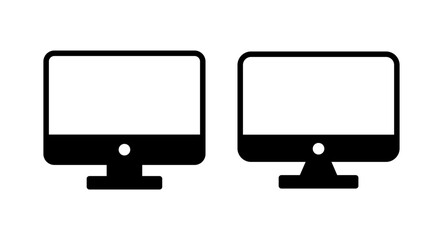 Computer icon vector illustration. computer monitor sign and symbol