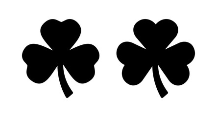 Clover icon vector illustration. clover sign and symbol. four leaf clover icon.