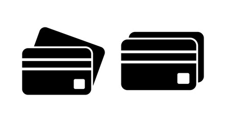 Obraz premium Credit card icon vector illustration. Credit card payment sign and symbol