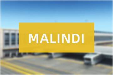 Airport of the city of Malindi - obrazy, fototapety, plakaty