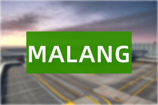 Airport of the city of Malang