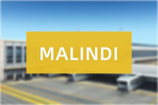 Airport of the city of Malindi