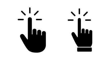 Hand cursor icon vector illustration. cursor sign and symbol. hand cursor icon clik