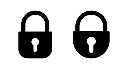 Lock icon vector illustration. Padlock sign and symbol. Encryption icon. Security symbol