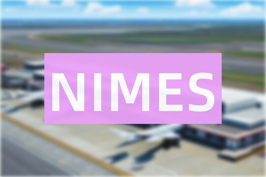 Airport of the city of Nimes