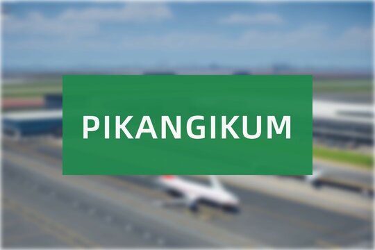 Airport of the city of Pikangikum