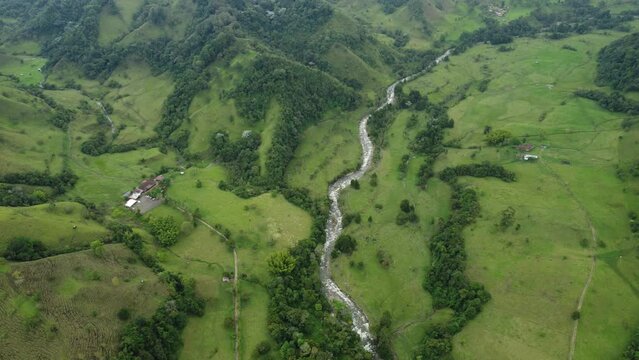 
mountains of the colombian andes rivers and nature
