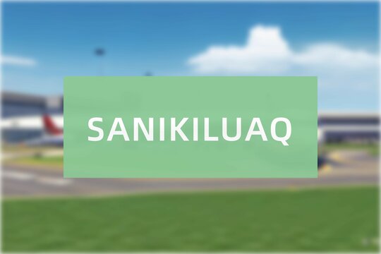 Airport of the city of Sanikiluaq