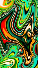 Obraz premium Abstract background colorful swirl trippy acid wallpaper