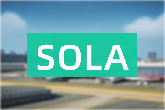 Airport of the city of Sola
