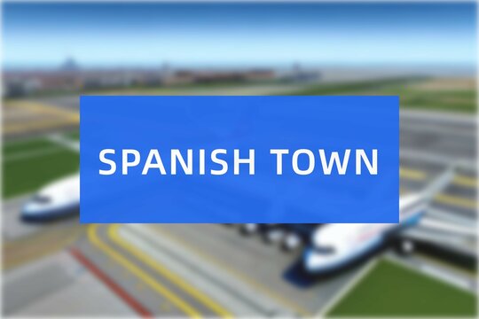 Airport of the city of Spanish Town