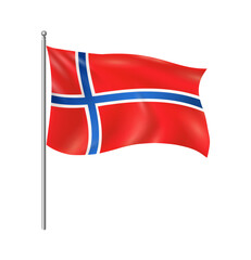 Norway National Flag Composition