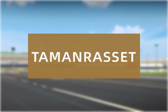 Airport of the city of Tamanrasset