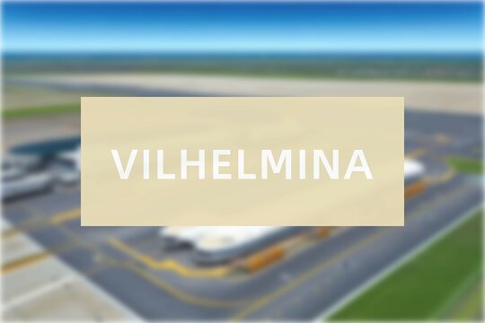 Airport of the city of Vilhelmina