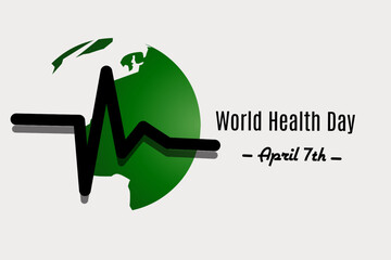 World Health Day is a global health awareness day which is observed every year on 7 April. Banners, Posters, Banners for World Health Day Vector illustration