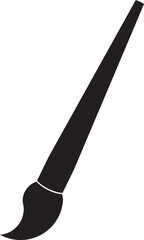 Brush icon. Transparent background. Vector Illustration.