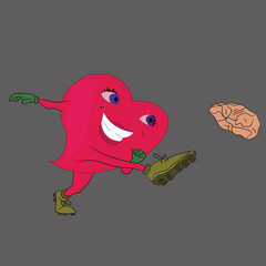 man love sine  illustration vector 