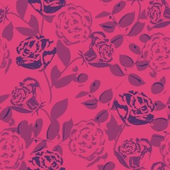 seamless pattern with roses