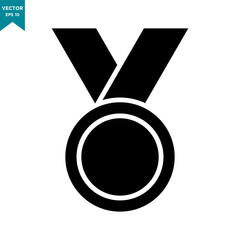 medal icon vector logo template, winning icon