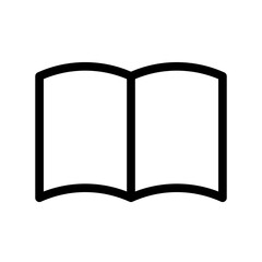 book icon vector logo template, open book icon