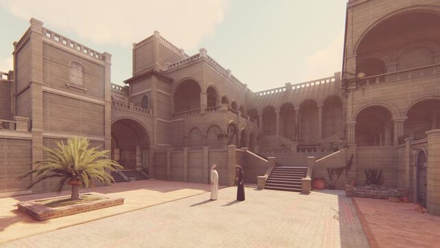 Arabic Castle 3D Video Animation