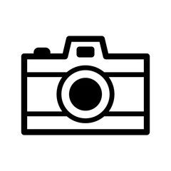 camera icon, photo camera in trendy flat design