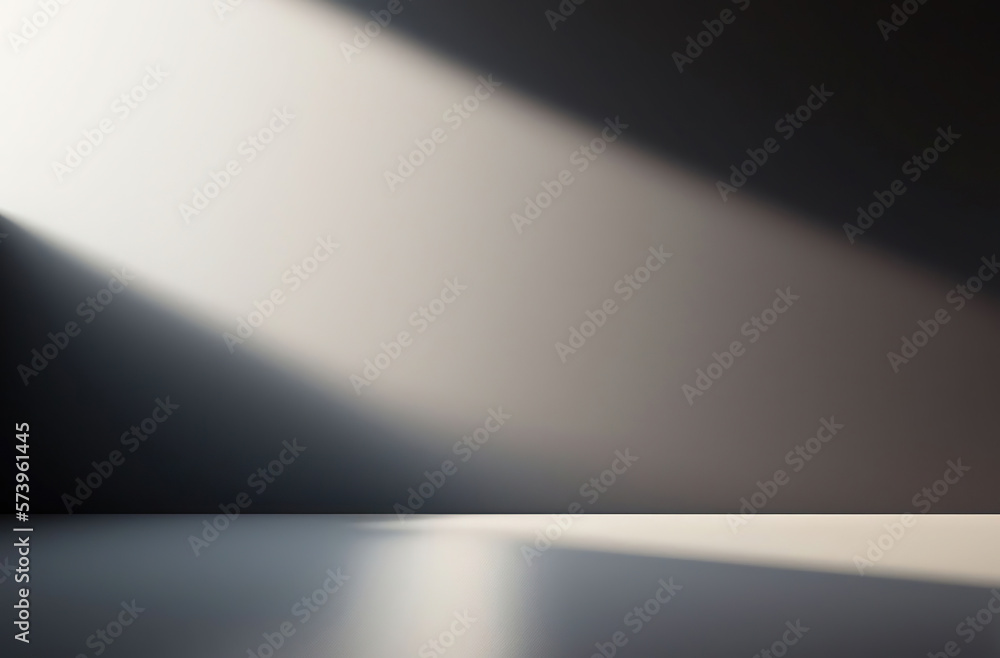 Poster empty light dark wall with beautiful chiaroscuro. minimalist background for product presentation, mo