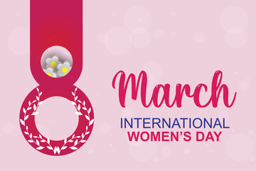 8 MARCH INTERNATIONAL WOMEN'S DAY POSTCARD