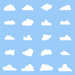 Cloud Design. Easy to edit. Eps 10