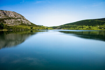 Fototapeta na wymiar Lake Enol in Picos de Europa, Asturias, Spain