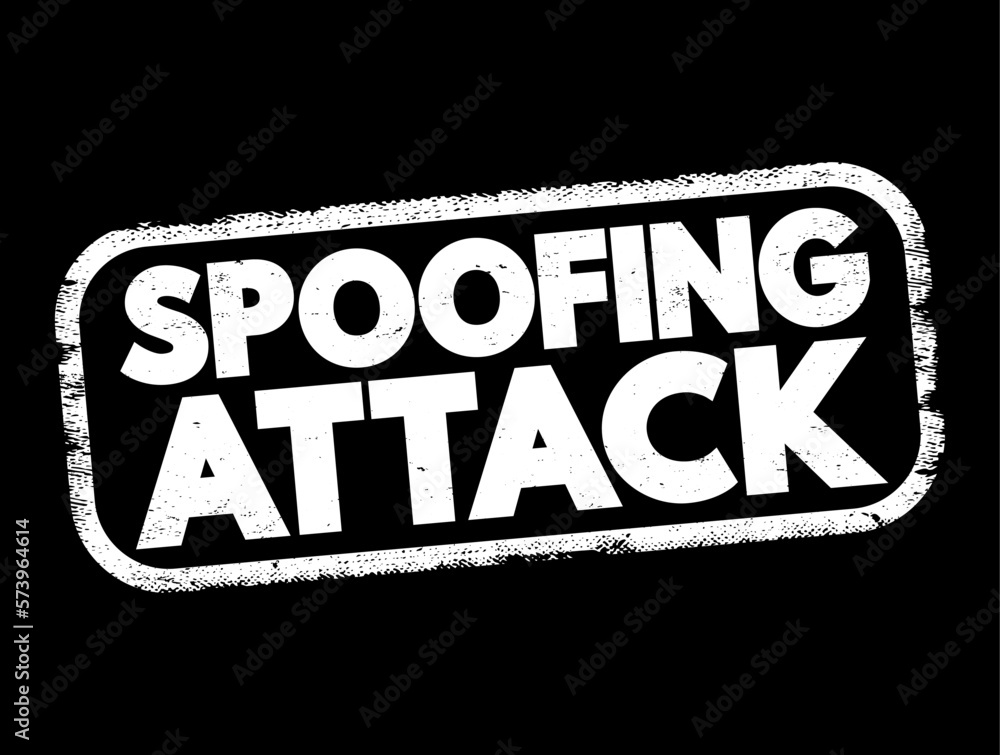 Poster spoofing attack - situation in which a person or program successfully identifies as another by falsi