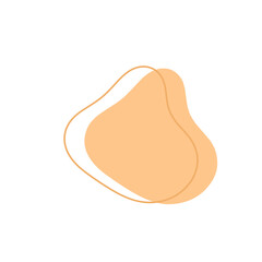 Fototapeta premium Aesthetic Blob with line art. Blob clipart. Blob png. Abstract shapes. Irregular shapes. Liquid clipart. 