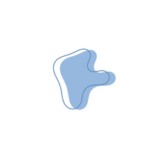 Aesthetic Blob with line art. Blob clipart. Blob png. Abstract shapes. Irregular shapes. Liquid clipart. 