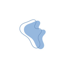 Aesthetic Blob with line art. Blob clipart. Blob png. Abstract shapes. Irregular shapes. Liquid clipart. 