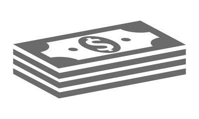 Cash Icon in trendy flat style isolated on white background. Money symbol for your web site design, logo, app, UI. Vector illustration, EPS10.