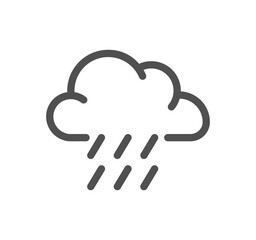 Weather related icon outline and linear vector.