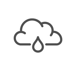 Weather related icon outline and linear vector.