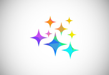 Low Poly Cleaning Service Logo Design Template, Cleaning Company Logo Sign Symbol.