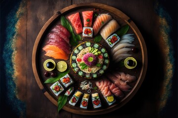 Sushi Platter Top View