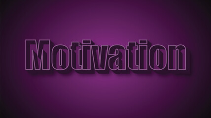 Motivation 3d text effect 