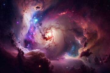 space background features a stunning deep-space view - generative ai