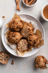 petits gâteaux muffins pomme cannelle fait maison mignardises épice
