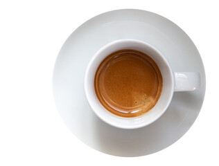 Espresso, white cup