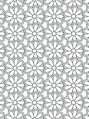 Beautiful black and white illustration for adult coloring book with rectangle abstract linear tribal pattern