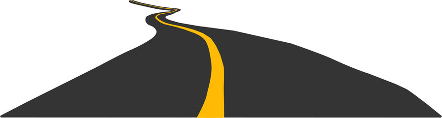 PNG Curve winding road way background. PNG illustrationPNG Curve winding road way isolated on transparent background. PNG illustration