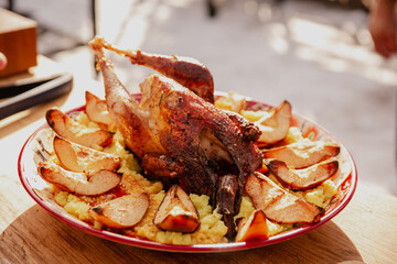 delicious baked chicken in the oven