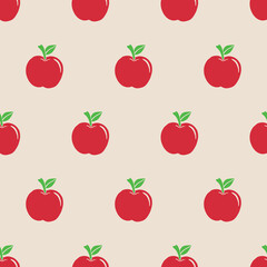 APPLE FRUIT SEAMLESS PATTERN ALL OVER PRINT VECTOR