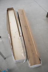 parquet floor laying in a new room, loft, new house