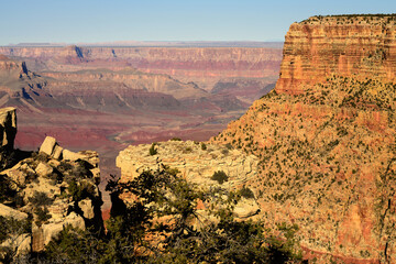 Hazy Blue Sky Grand Canyon Arizona