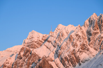 Berg Säntis Sonnenuntergang